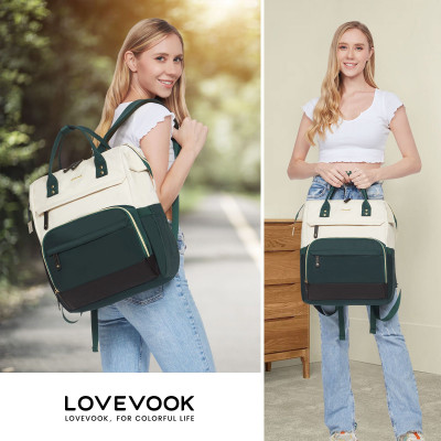 Γυναικείο Σακίδιο Φορητού Υπολογιστή Lovevook 15,6&#039;&#039; MB2046 green/beige