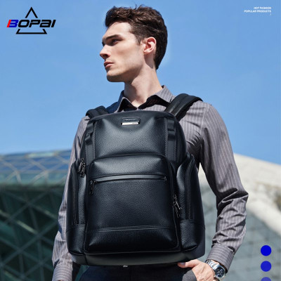 Δερμάτινο Σακίδιο 33L Laptop 15,6” Bopai 61-123511 μαύρο