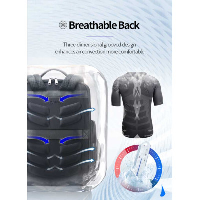 Backpack 20L Laptop 15,6” Bopai 61-125031 μαύρο Backpack 20L Laptop 15,6” Bopai 61-125031 μαύρο