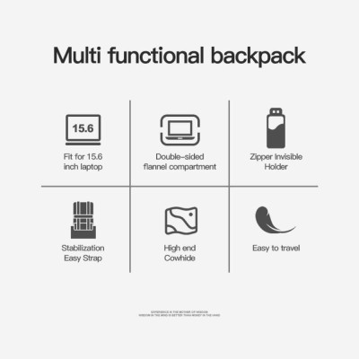 Backpack 26L Laptop 15,6” Bopai 61-126261 μαύρο