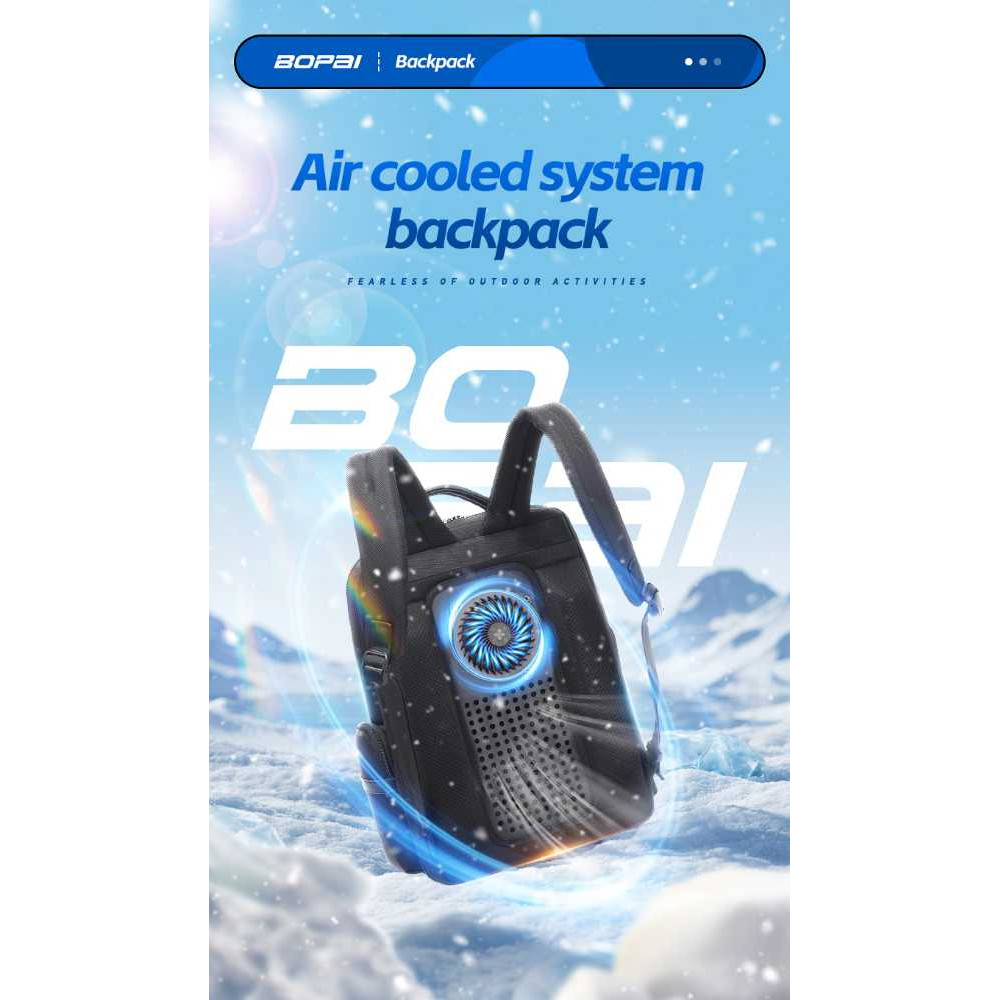 Σακίδιο με Σύστημα Ψύξης 29L 15,6” Bopai 61-128561 μαύρο