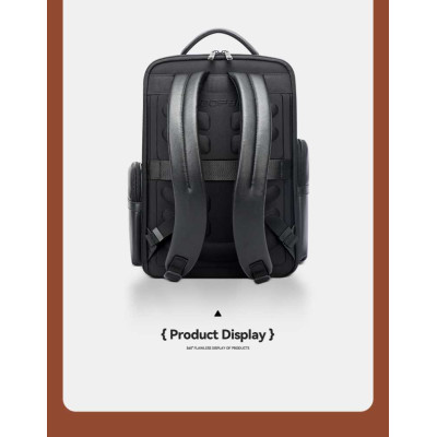 Δερμάτινο Σακίδιο 20L Laptop 15,6” Bopai 61-131601 μαύρο