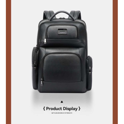 Δερμάτινο Σακίδιο 20L Laptop 15,6” Bopai 61-131601 μαύρο