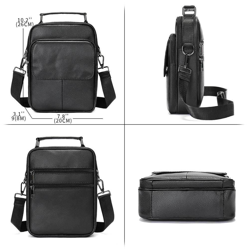 Τσαντάκι Ώμου Ανδρικό από Γνήσιο Δέρμα Cardinal 6102 black Τσαντάκι Ώμου Ανδρικό από Γνήσιο Δέρμα Cardinal 6102 black