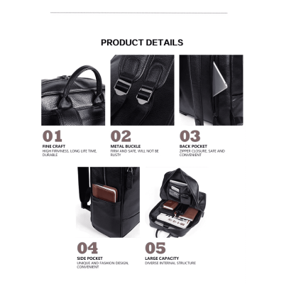 Δερμάτινο σακίδιο πλάτης Cardinal 20 L 8110 black Δερμάτινο σακίδιο πλάτης Cardinal 20 L 8110 black