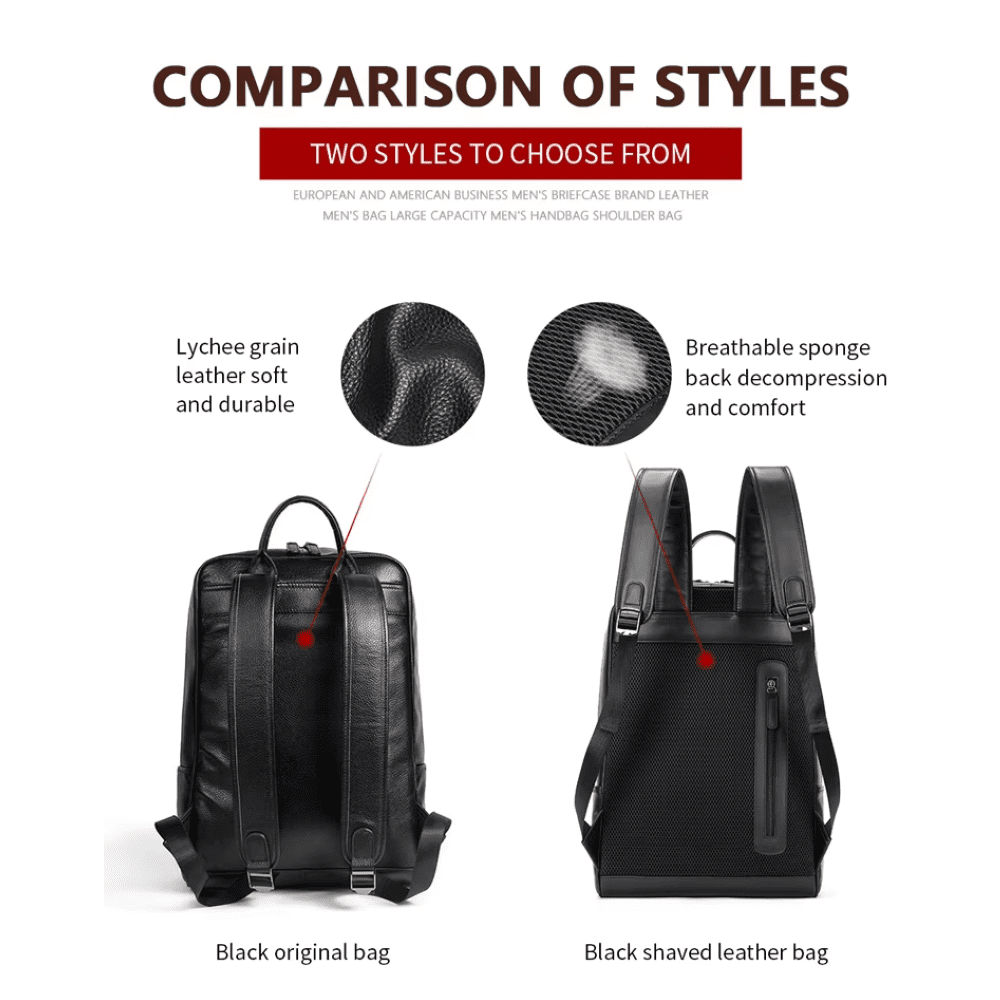 Δερμάτινο σακίδιο πλάτης Cardinal 20 L 8110 black Δερμάτινο σακίδιο πλάτης Cardinal 20 L 8110 black
