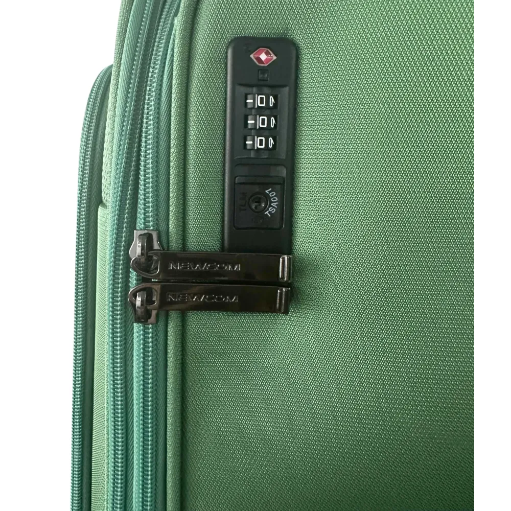 Βαλίτσα Υφασμάτινη μεσαία 20 κιλών Newcom N1510/60 green Βαλίτσα Υφασμάτινη μεσαία 20 κιλών Newcom N1510/60 green