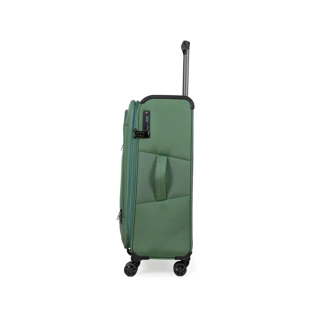 Βαλίτσα Υφασμάτινη μεσαία 20 κιλών Newcom N1510/60 green Βαλίτσα Υφασμάτινη μεσαία 20 κιλών Newcom N1510/60 green