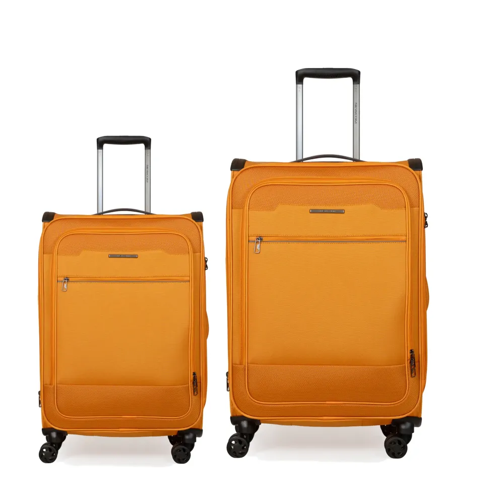 Βαλίτσες Υφασμάτινες σετ Newcom μικρή μεσαία N1510 orange Βαλίτσες Υφασμάτινες σετ Newcom μικρή μεσαία N1510 orange