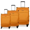 Βαλίτσες Υφασμάτινες σετ τριάδα Newcom N1510 orange
