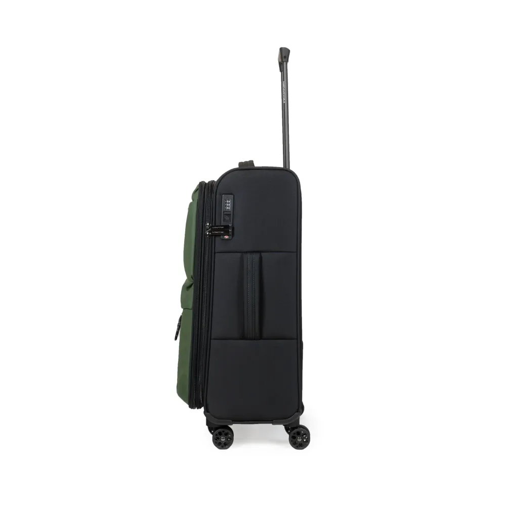 Βαλίτσα Υφασμάτινη μεσαία 20 κιλών Newcom N1615/60 green Βαλίτσα Υφασμάτινη μεσαία 20 κιλών Newcom N1615/60 green