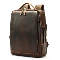Δερμάτινο σακίδιο πλάτης Cardinal 19 L 2326 coffee