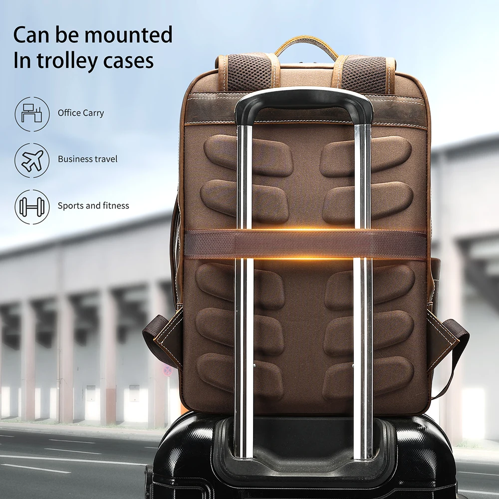Δερμάτινο σακίδιο πλάτης Cardinal 19 L 2326 coffee Δερμάτινο σακίδιο πλάτης Cardinal 19 L 2326 coffee