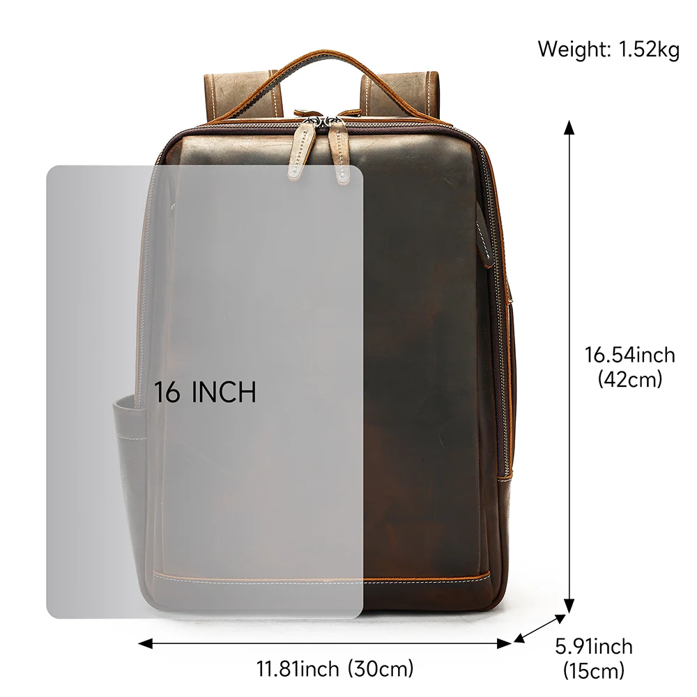 Δερμάτινο σακίδιο πλάτης Cardinal 19 L 2326 coffee Δερμάτινο σακίδιο πλάτης Cardinal 19 L 2326 coffee