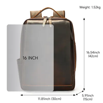 Δερμάτινο σακίδιο πλάτης Cardinal 19 L 2326 coffee Δερμάτινο σακίδιο πλάτης Cardinal 19 L 2326 coffee