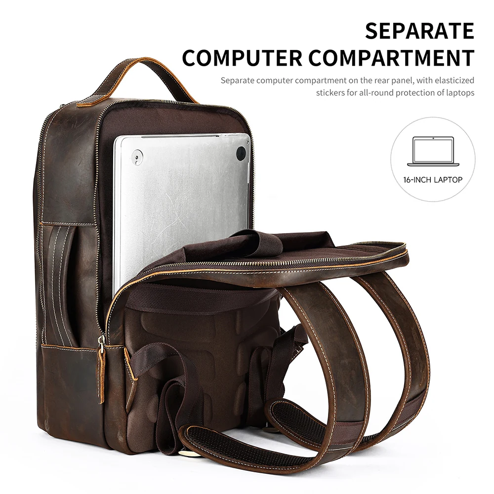 Δερμάτινο σακίδιο πλάτης Cardinal 19 L 2326 coffee Δερμάτινο σακίδιο πλάτης Cardinal 19 L 2326 coffee