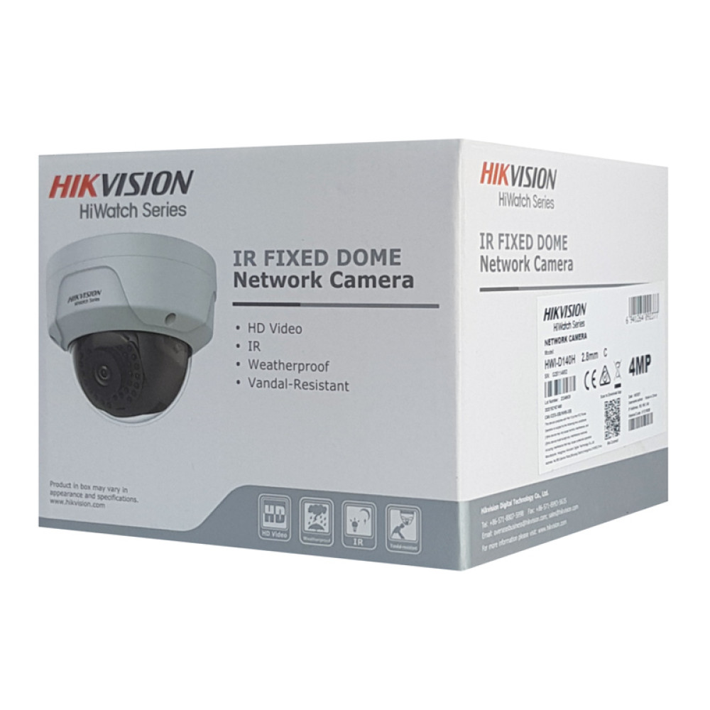 HIKVISION HIWATCH IP κάμερα HWI-D140H, POE, 2.8mm, 4MP, IP67 & IK10 HIKVISION HIWATCH IP κάμερα HWI-D140H, POE, 2.8mm, 4MP, IP67 & IK10