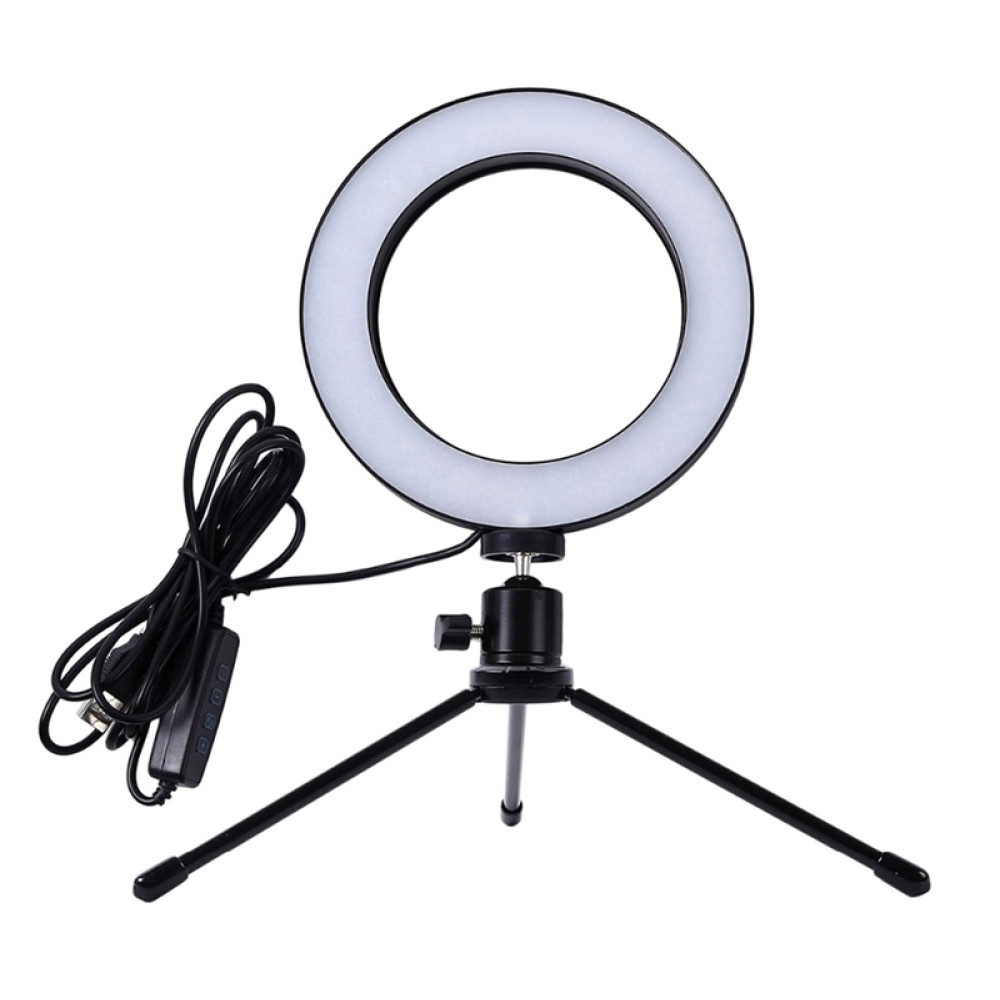 Φωτιστικό δαχτυλίδι LED ZD67B με μίνι τρίποδα, Φ 16cm, 12W Φωτιστικό δαχτυλίδι LED ZD67B με μίνι τρίποδα, Φ 16cm, 12W