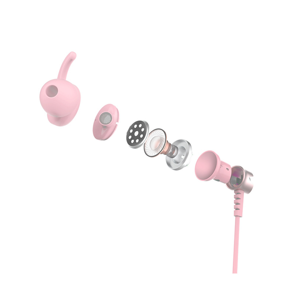 SADES gaming earphones Wings 20 με μικρόφωνο, 3.5mm, Φ12mm, 1.2m, ροζ SADES gaming earphones Wings 20 με μικρόφωνο, 3.5mm, Φ12mm, 1.2m, ροζ