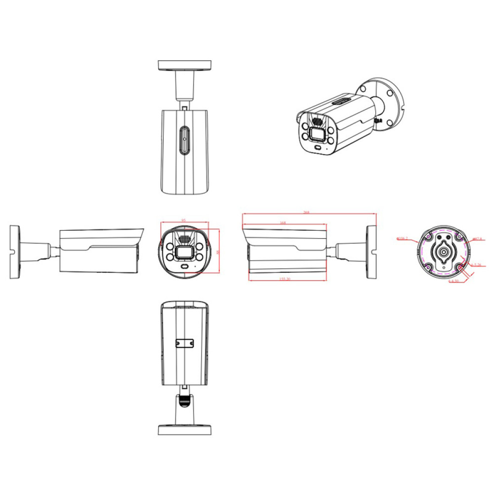 LONGSE IP κάμερα BMLCKL5AD-36PMSTFA12, 3.6mm, 5MP, IP67, PoE LONGSE IP κάμερα BMLCKL5AD-36PMSTFA12, 3.6mm, 5MP, IP67, PoE