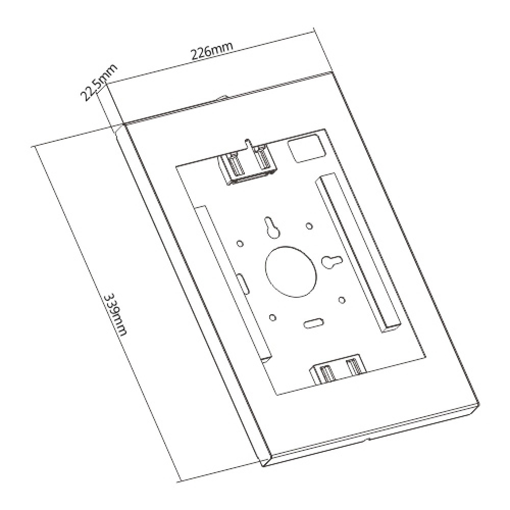 BRATECK επιτοίχια βάση tablet PAD34-01, αντικλεπτική, 9.7-11 BRATECK επιτοίχια βάση tablet PAD34-01, αντικλεπτική, 9.7-11