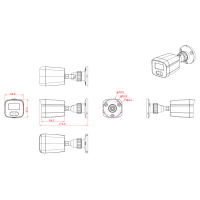 LONGSE IP κάμερα BMSDFG400W, WiFi, 2.8mm, 1/3 LONGSE IP κάμερα BMSDFG400W, WiFi, 2.8mm, 1/3