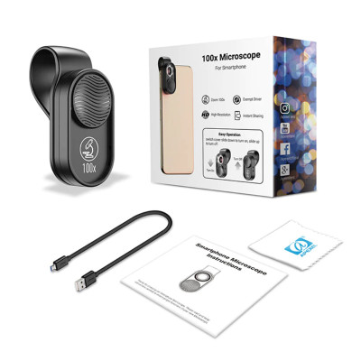 APEXEL φακός μικροσκόπιο APL-MS001 για smartphone κάμερα, 100x zoom, LED APEXEL φακός μικροσκόπιο APL-MS001 για smartphone κάμερα, 100x zoom, LED