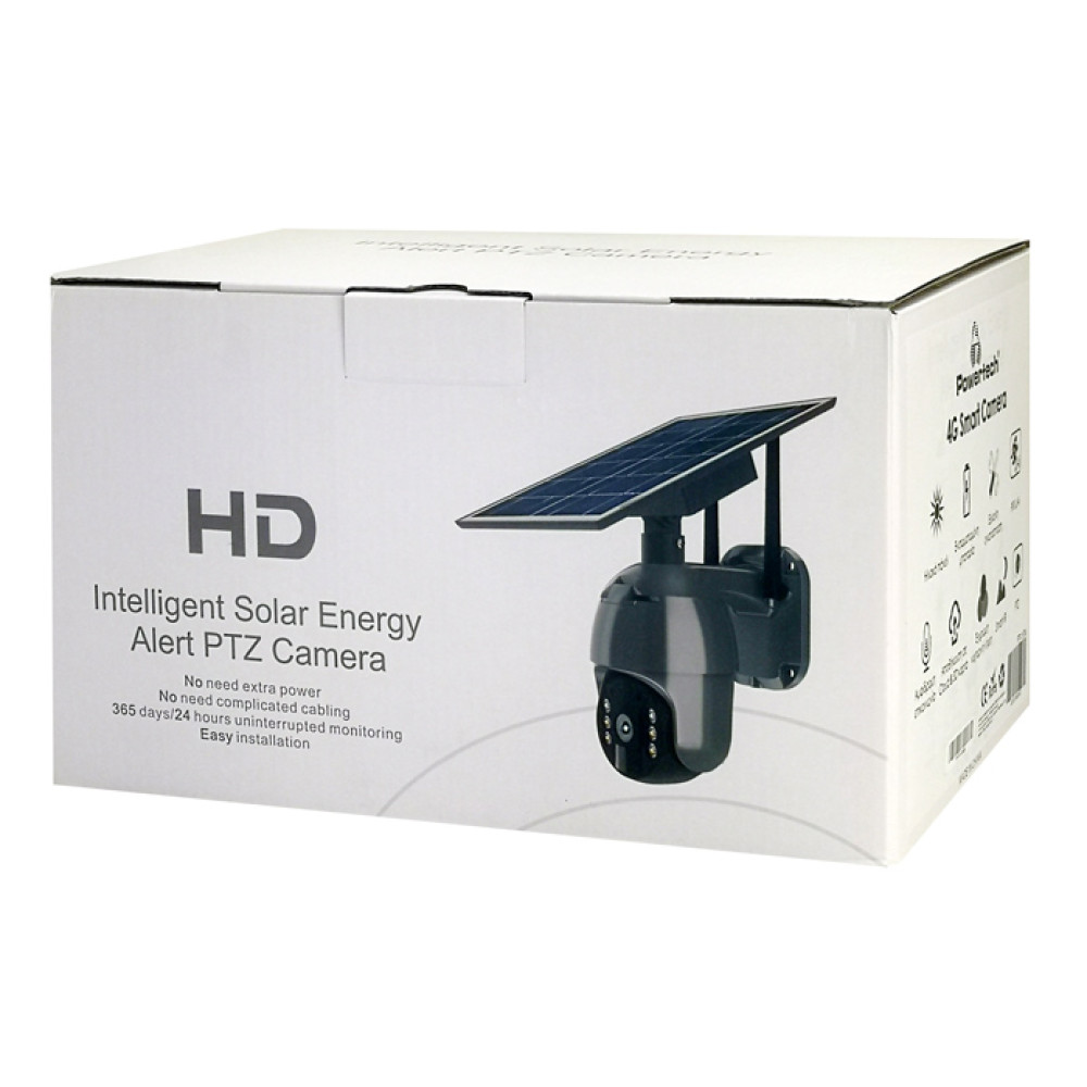 POWERTECH smart ηλιακή κάμερα PT-1174, 3MP, 4G, SD, PTZ, IP65 POWERTECH smart ηλιακή κάμερα PT-1174, 3MP, 4G, SD, PTZ, IP65