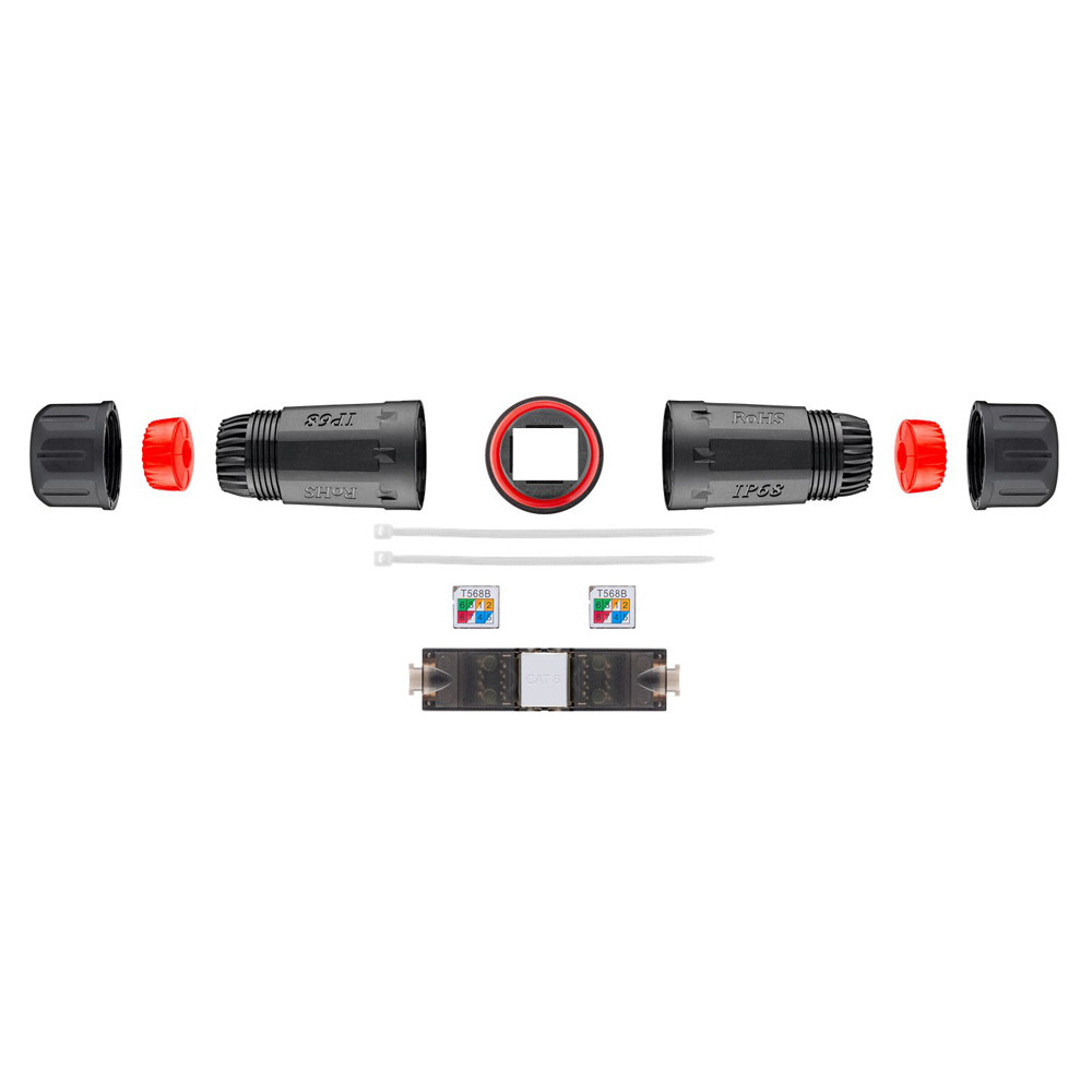 GOOBAY σύνδεσμος καλωδίων CAT 6 44415, UTP, αδιάβροχος, toolfree GOOBAY σύνδεσμος καλωδίων CAT 6 44415, UTP, αδιάβροχος, toolfree