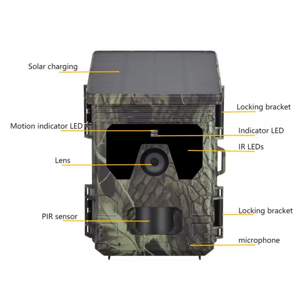 SUNTEK smart ηλιακή κάμερα κυνηγού HC-600PRO, PIR, 4G, 30MP/2K, SD, IP65 SUNTEK smart ηλιακή κάμερα κυνηγού HC-600PRO, PIR, 4G, 30MP/2K, SD, IP65