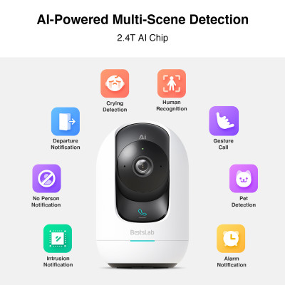 BOTSLAB smart κάμερα C221, 5MP/3K, WiFi, 360° PTZ, SD BOTSLAB smart κάμερα C221, 5MP/3K, WiFi, 360° PTZ, SD