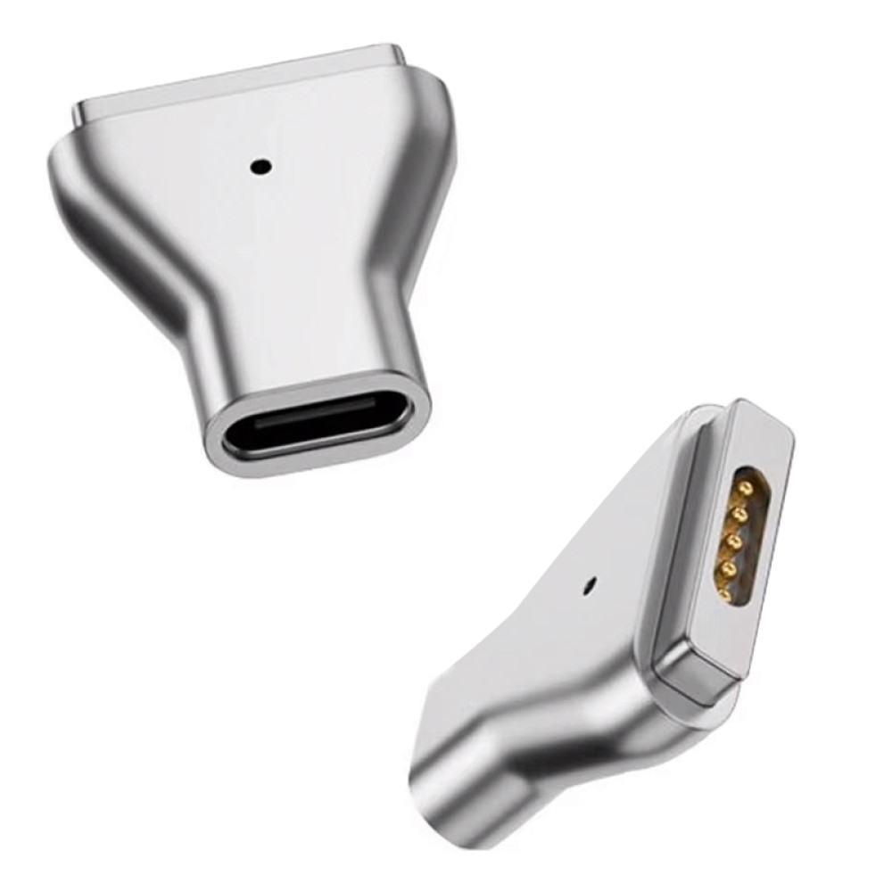 POWERTECH αντάπτορας τροφοδοσίας YX-MS2, USB-C σε Magsafe 2, ασημί POWERTECH αντάπτορας τροφοδοσίας YX-MS2, USB-C σε Magsafe 2, ασημί