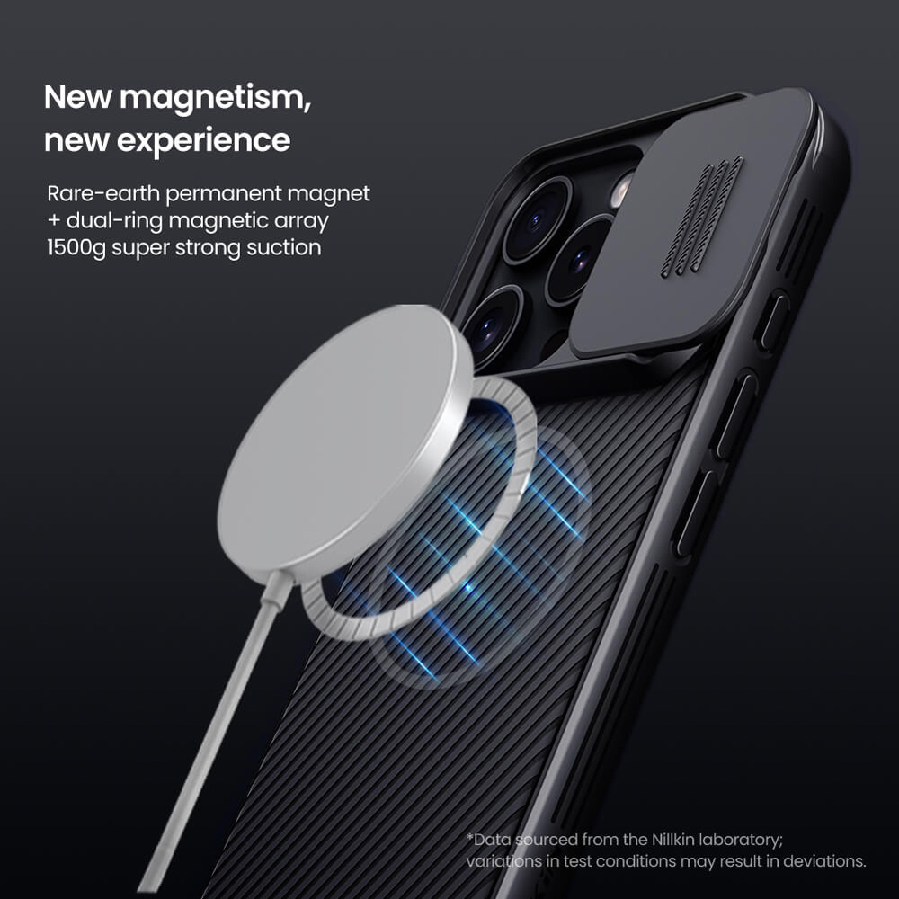 NILLKIN θήκη CamShield Pro Magnetic για iPhone 16 Pro Max, μαύρη NILLKIN θήκη CamShield Pro Magnetic για iPhone 16 Pro Max, μαύρη