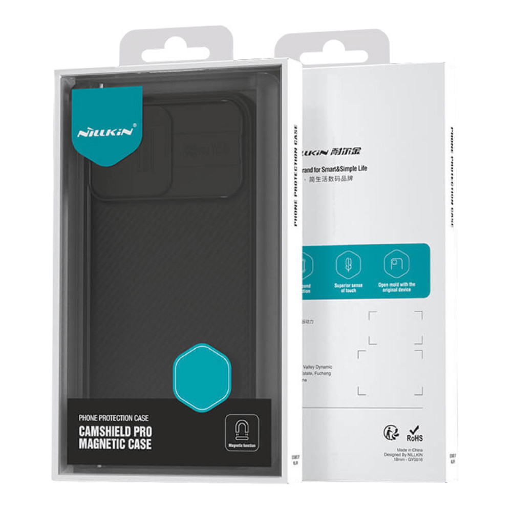 NILLKIN θήκη CamShield Pro Magnetic για iPhone 16 Pro Max, μαύρη NILLKIN θήκη CamShield Pro Magnetic για iPhone 16 Pro Max, μαύρη