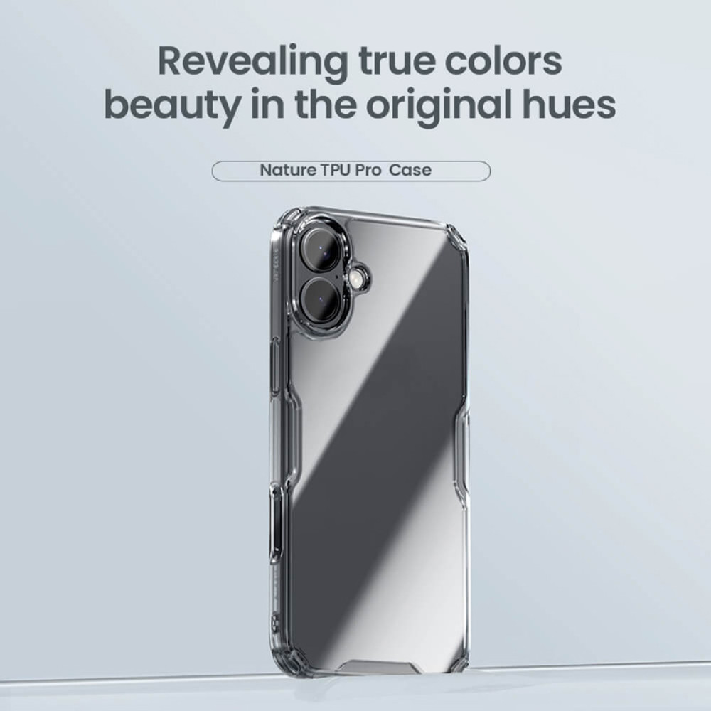 NILLKIN θήκη Nature TPU Pro για iPhone 16 Plus, διάφανη NILLKIN θήκη Nature TPU Pro για iPhone 16 Plus, διάφανη