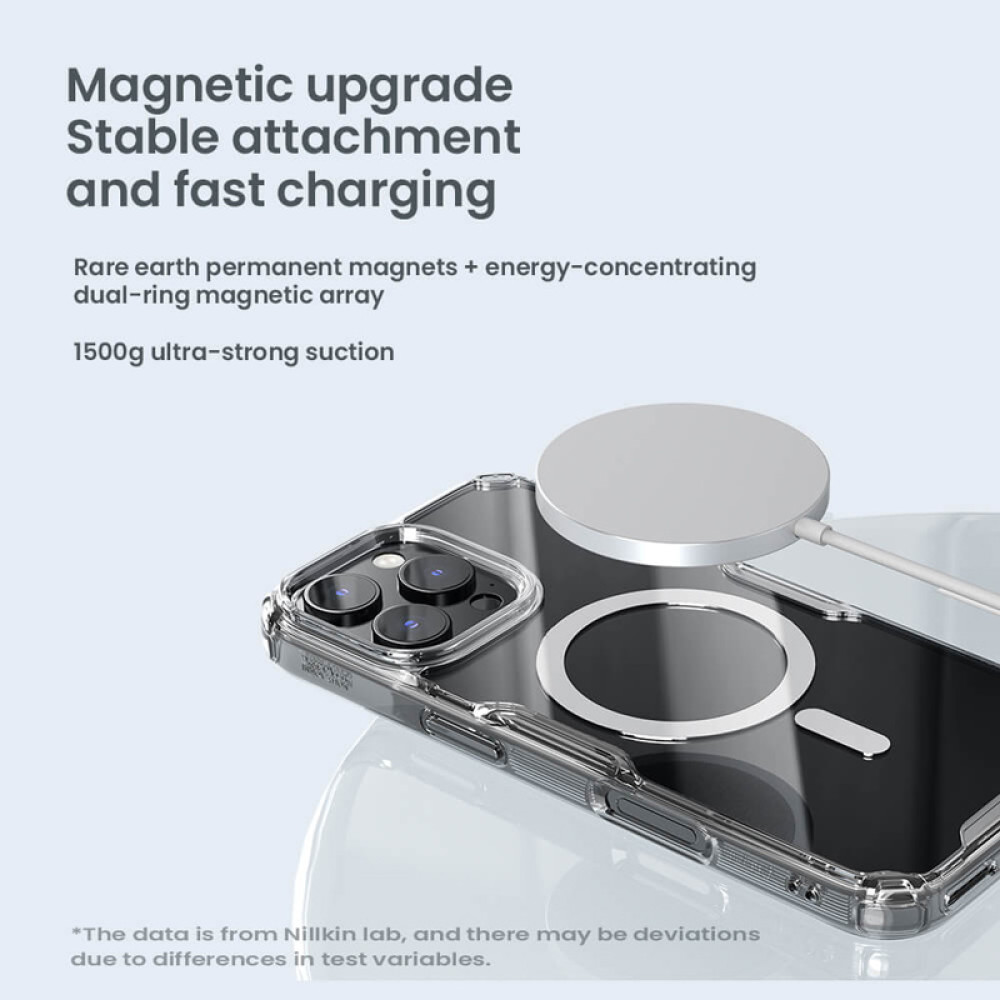 NILLKIN θήκη Nature TPU Pro Magnetic για iPhone 16 Pro Max, διάφανη NILLKIN θήκη Nature TPU Pro Magnetic για iPhone 16 Pro Max, διάφανη