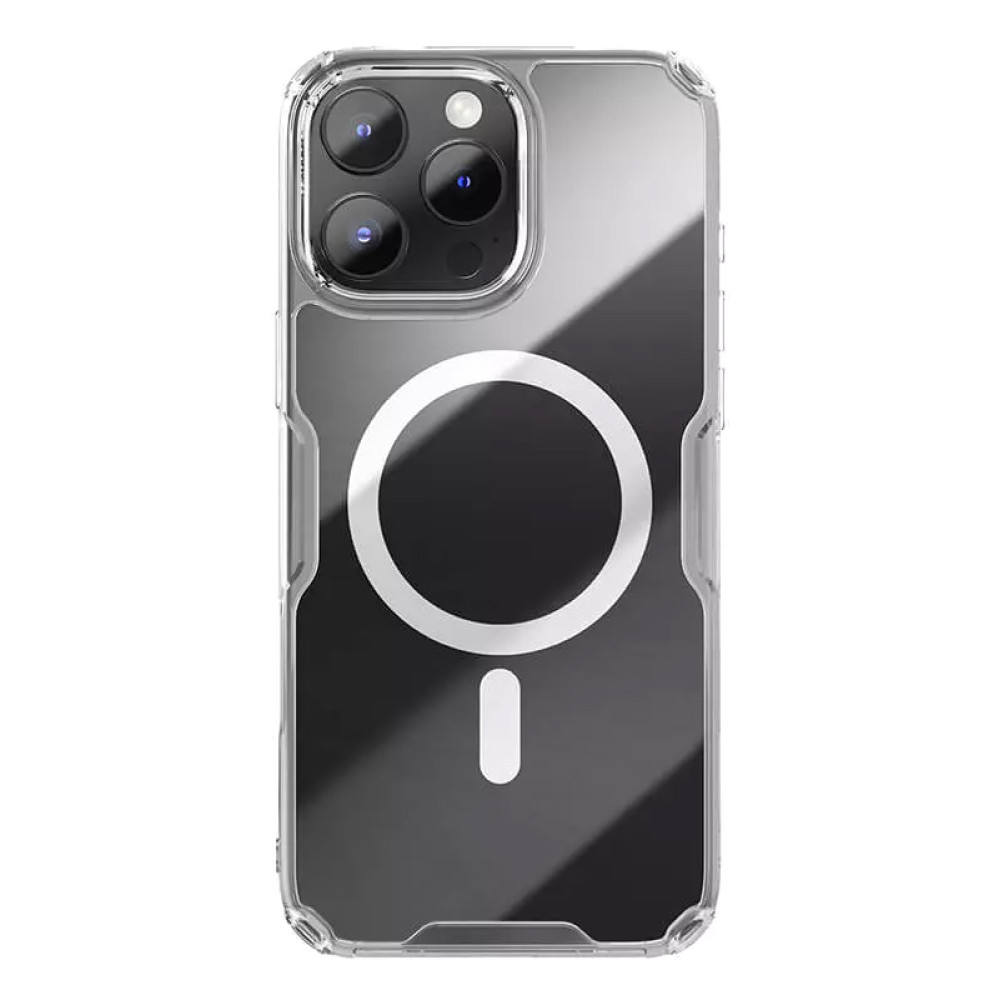 NILLKIN θήκη Nature TPU Pro Magnetic για iPhone 16 Pro Max, διάφανη NILLKIN θήκη Nature TPU Pro Magnetic για iPhone 16 Pro Max, διάφανη