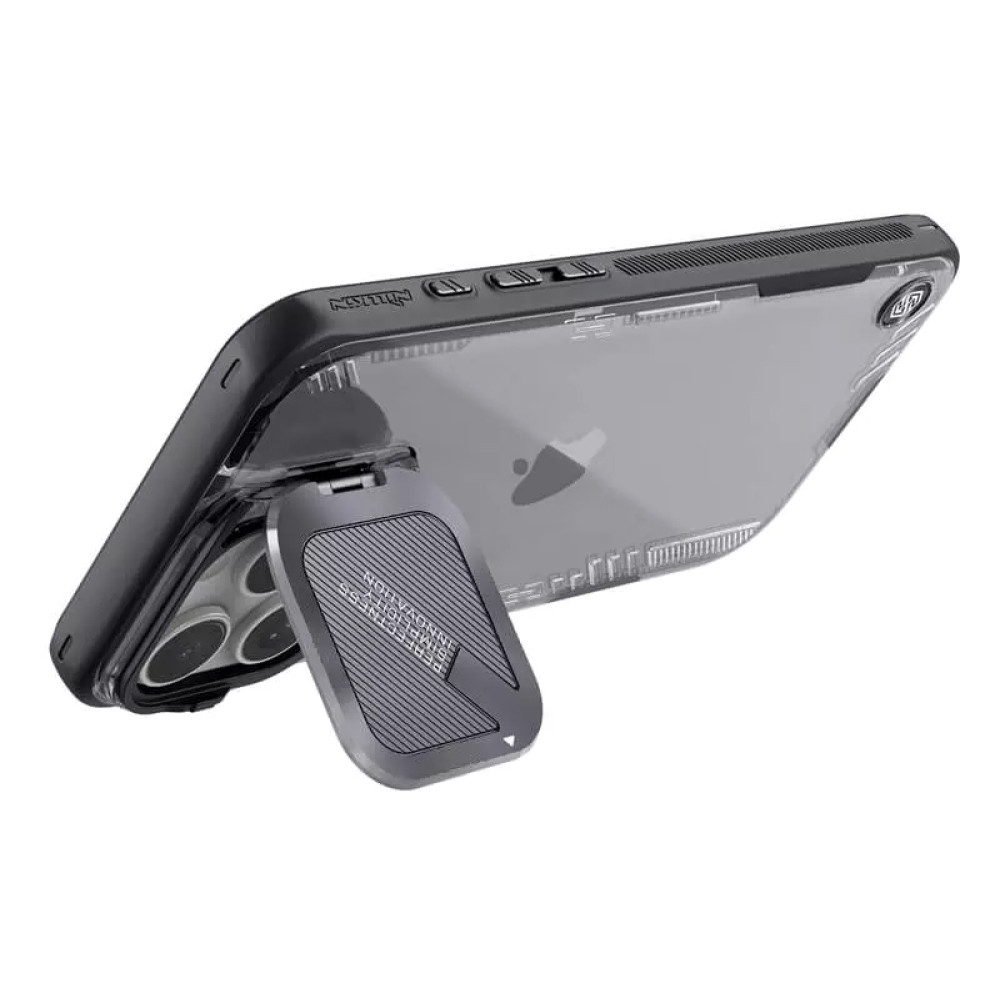 NILLKIN θήκη Iceblade Prop για iPhone 16 Pro, διάφανη-μαύρη NILLKIN θήκη Iceblade Prop για iPhone 16 Pro, διάφανη-μαύρη