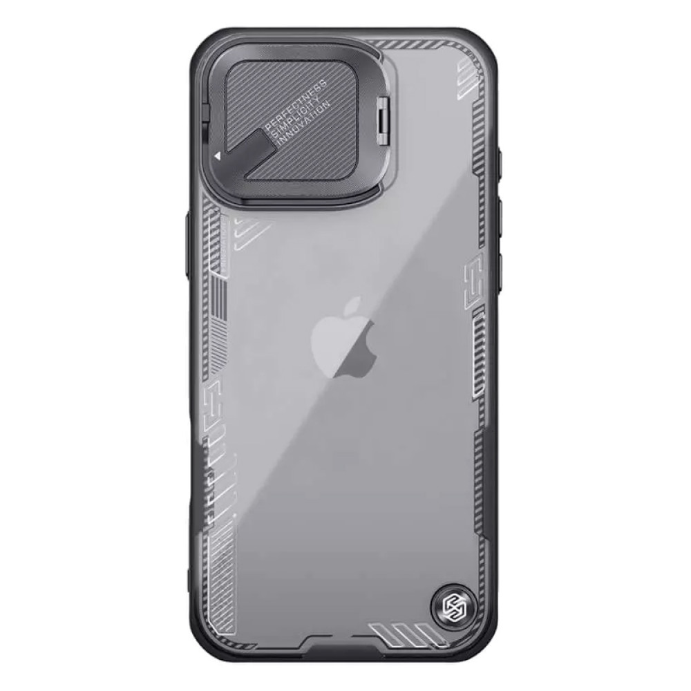 NILLKIN θήκη Iceblade Prop για iPhone 16 Pro, διάφανη-μαύρη NILLKIN θήκη Iceblade Prop για iPhone 16 Pro, διάφανη-μαύρη