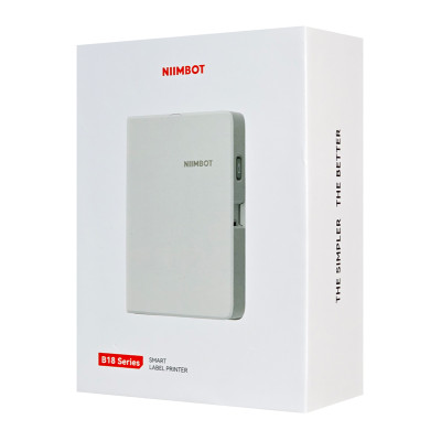 NIIMBOT smart θερμικός εκτυπωτής ετικετών B18, 203dpi, Bluetooth, λευκός NIIMBOT smart θερμικός εκτυπωτής ετικετών B18, 203dpi, Bluetooth, λευκός