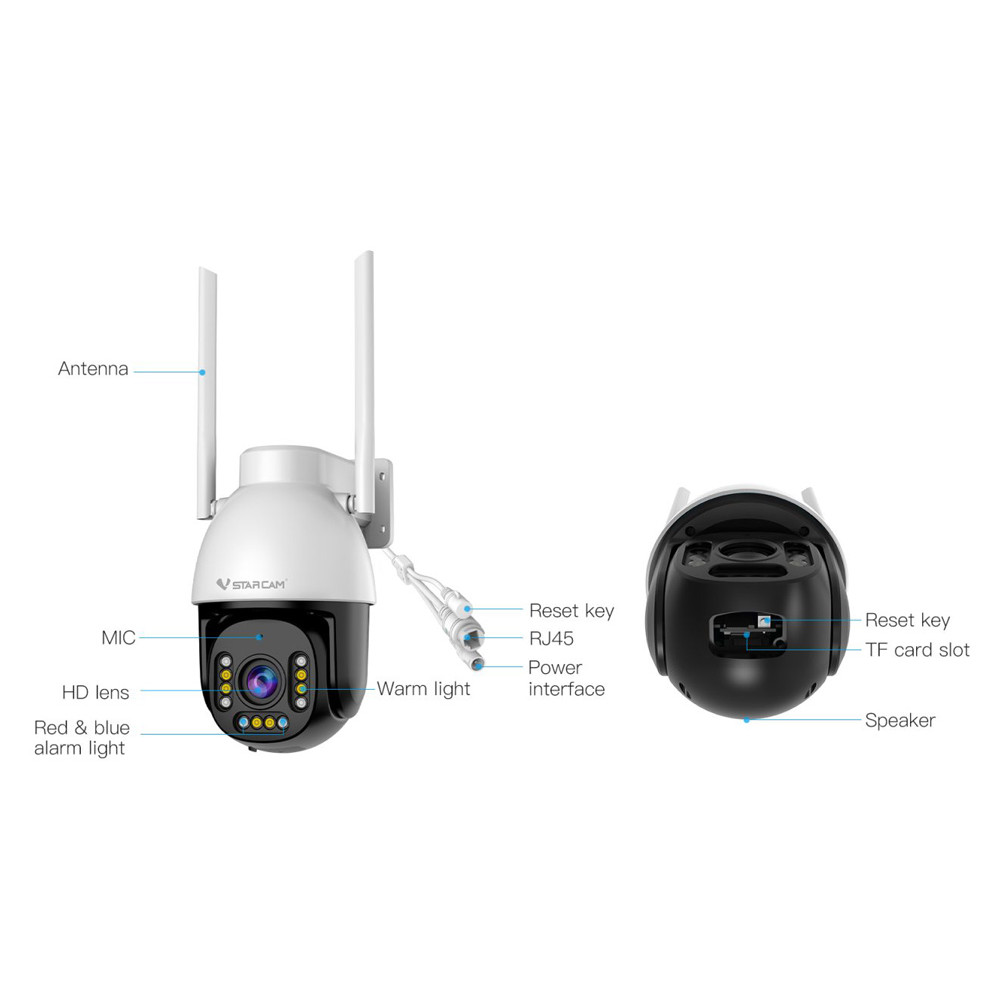 VSTARCAM smart κάμερα CS611Q-X5, 4MP, WiFi, PTZ, 5x zoom, SD, IP66 VSTARCAM smart κάμερα CS611Q-X5, 4MP, WiFi, PTZ, 5x zoom, SD, IP66