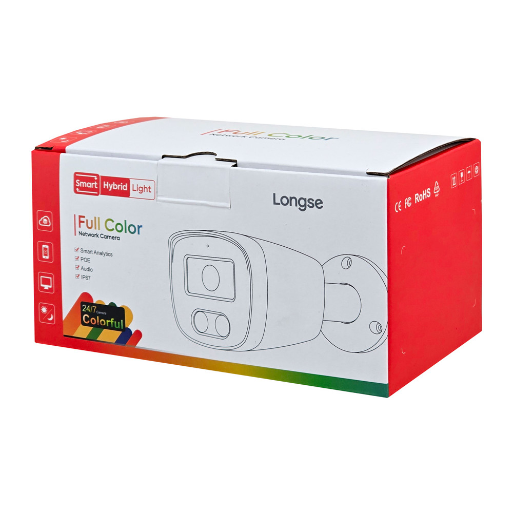 LONGSE IP κάμερα BMSCKL5RC-28PM με μικρόφωνο, 5MP, 2.8mm, αδιάβροχη IP67, PoE LONGSE IP κάμερα BMSCKL5RC-28PM με μικρόφωνο, 5MP, 2.8mm, αδιάβροχη IP67, PoE