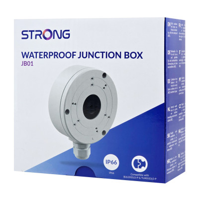 STRONG βάση κάμερας ασφαλείας JB01, μεταλλική, IP66, λευκή STRONG βάση κάμερας ασφαλείας JB01, μεταλλική, IP66, λευκή