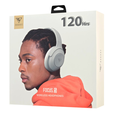 DOQAUS headphones FOCUS 5, ασύρματα & ενσύρματα, Φ40mm, 1000mAh, γκρι DOQAUS headphones FOCUS 5, ασύρματα & ενσύρματα, Φ40mm, 1000mAh, γκρι