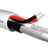 ACCORDIA καλώδιο CCTV CC-200, 2x Mini RG59/2x 0.50mm2, 75Ω, White, 100m