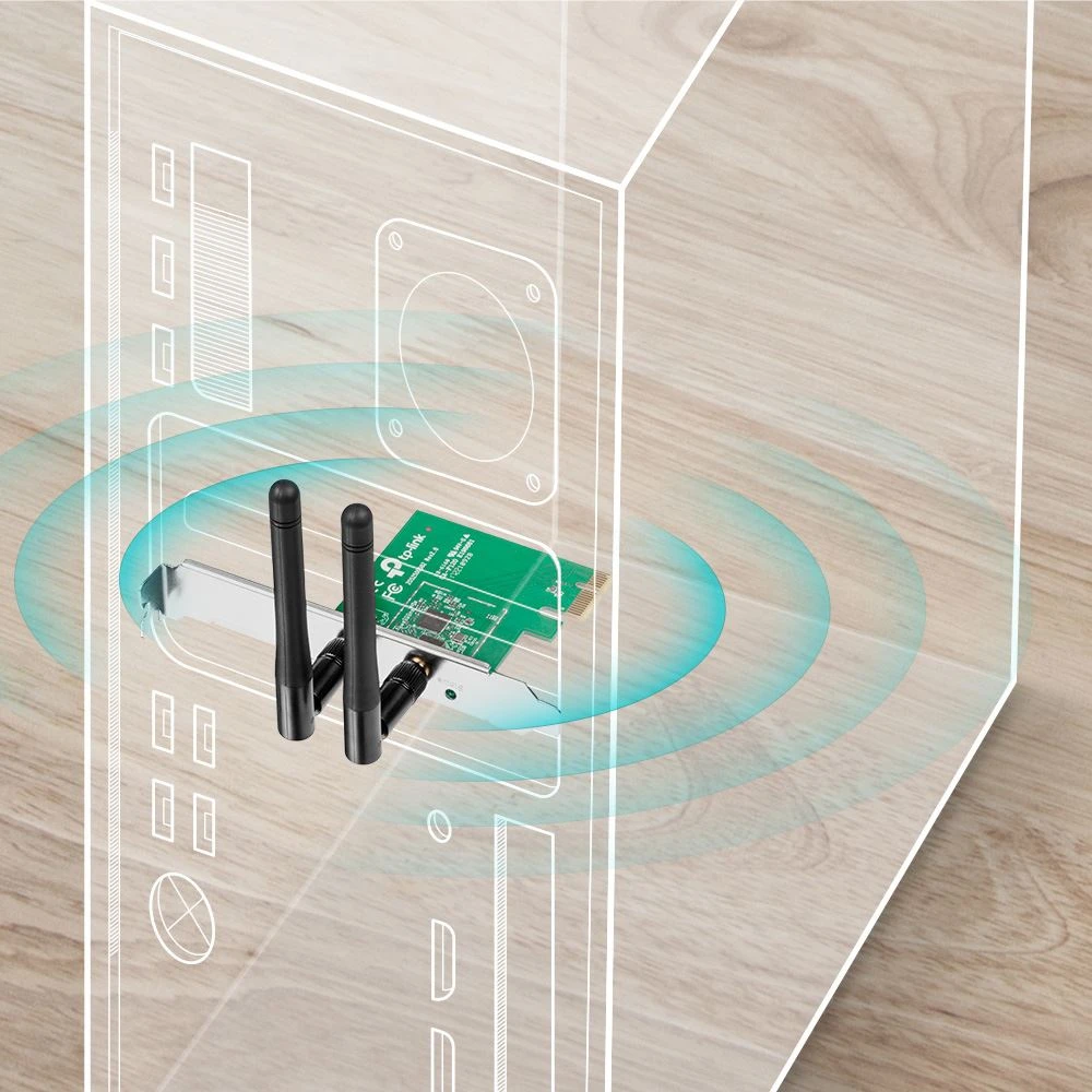TP-LINK Ασύρματο N PCI Adapter TL-WN881ND, 300Mbps, WPA/WPA2, Ver. 1.0 TP-LINK Ασύρματο N PCI Adapter TL-WN881ND, 300Mbps, WPA/WPA2, Ver. 1.0